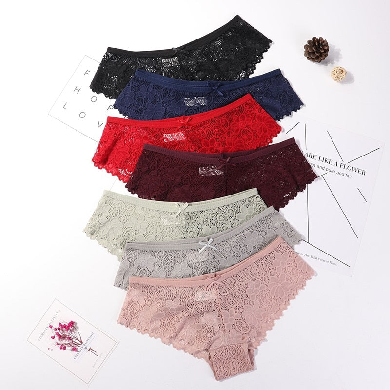 Calcinha em Renda Sexy Lace - Kit com 3 peças